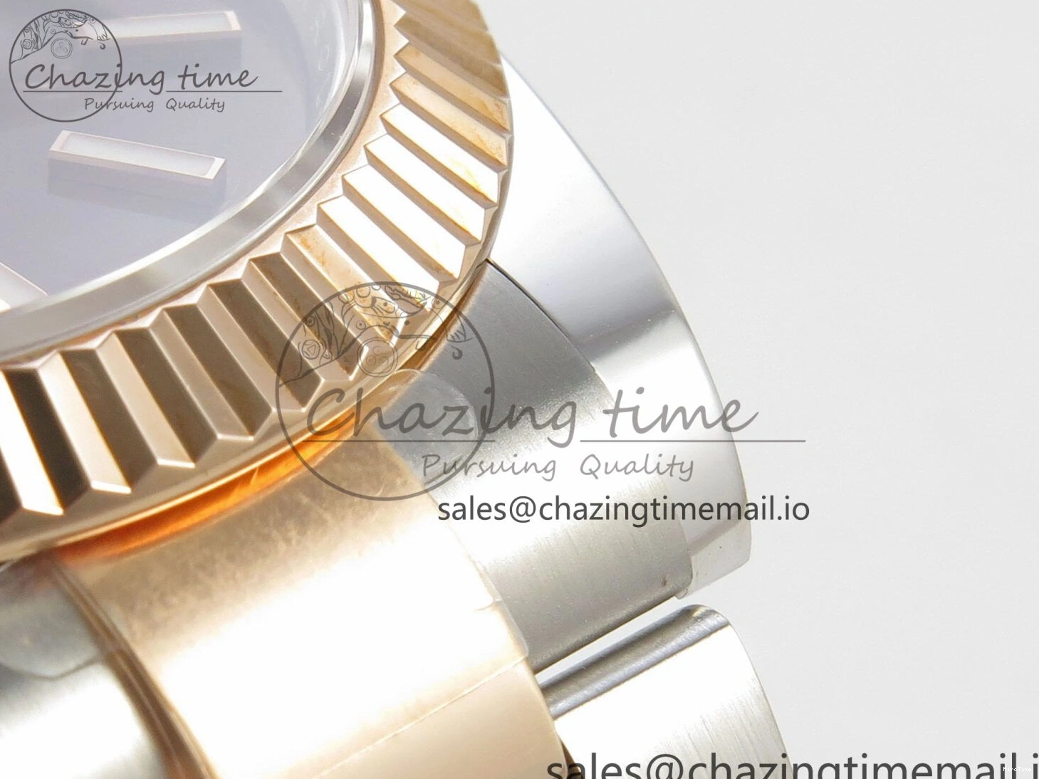 MiroTime 0210 Effortless DateJust 41 126331 SS RG ARF 1:1 Best Edition Brown Stick Dial on Oyster Bracelet SH3235 (Weighted) 201